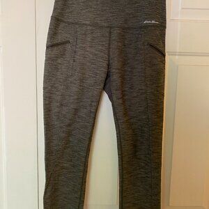 Eddie Bauer Exercise Leggings, Grey Marled, Women's Small
